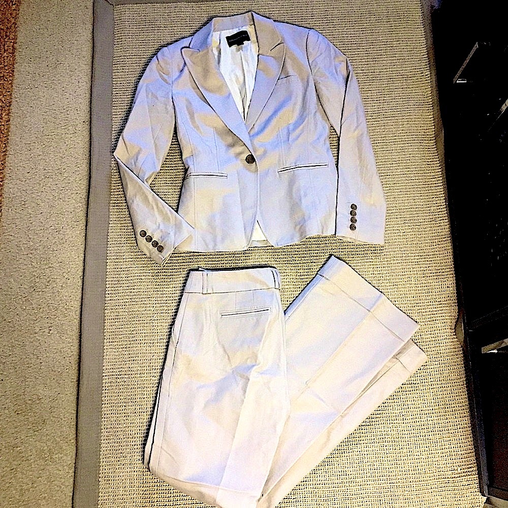 Banana Republic Light Beige Women's Tailored Blazer and Pants